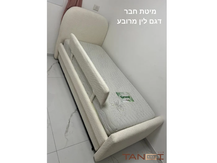 דגם לין מרובע + מיטת חבר על קל כולל מזרונים