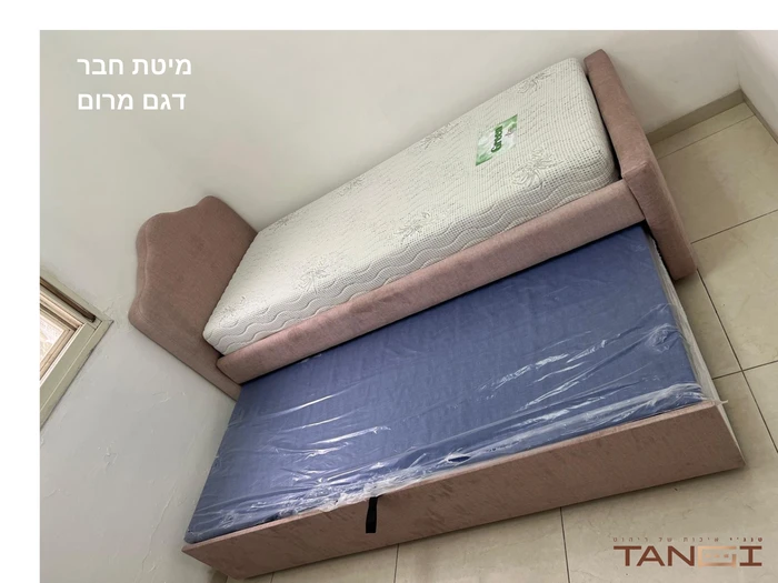 מיטת חבר דגם מרום + ארגז אחסון כולל מזרונים