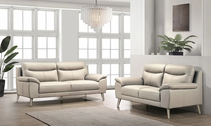 סלון עור דגם לוקה