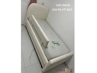 דגם לין מרובע + מיטת חבר על קל כולל מזרונים