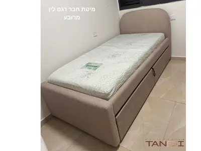 מיטת חבר דגם לין מרובע כולל מזרונים